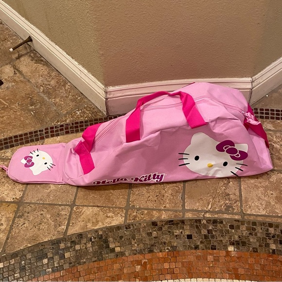 HELLO KITTY Pink Baseball Softball Bat Helmet Sport Gear Bag 7”x9”x30” - Picture 1 of 7